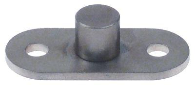 Platta med bultar H 13mm D1 ø 14mm B 25mm