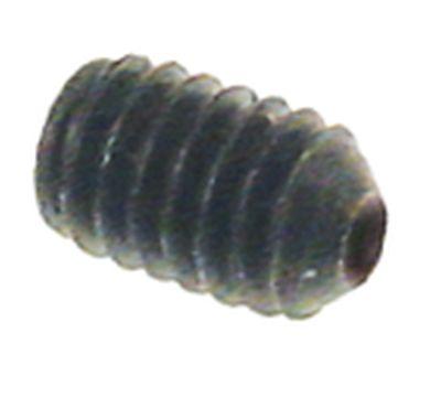 TAP SCREW DIN 916 Tråd M4 L 6mm Black SW 2 Holder Urbrako VPE 1 PCS.