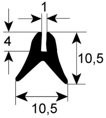 Rude Packing Profile 1615 B -MM L 1950mm IP - VPE 1 FITS - SCOPE -MM