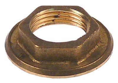 Hexagonmutter - Mässing Anslutning 26x19g H 6mm SW 34 IP - VPE 1 PCS.