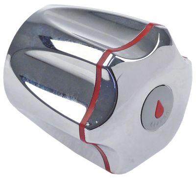 Star Grip Plastic Thread 75 Ø 50mm Chromed H 50mm SW - Axis Star - -Shaped