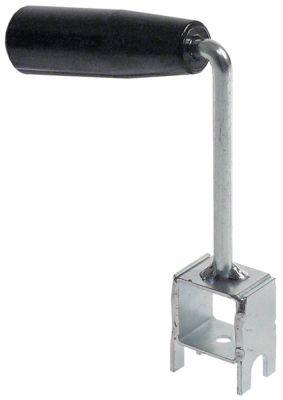 Handtag plast/metallgrepp Ø 28mm h 25mm l 150mm b 120mm för ventil