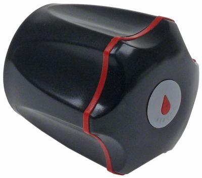 Star Grip Plastic Thread 75 Ø 50mm Black H 50mm Axis Star -formad