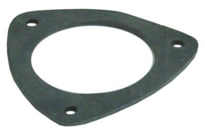 Packing LA 67mm D2 Ø 50mm Materialstyrka 2mm hål Ø 50 mm med 3 skruvhål