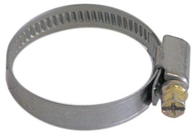 Strap W2 Ø 16-27 mm.10 st. Rostfritt stål DIN3017