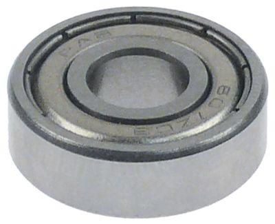 Rill Ball Road Axle Ø 7mm Out Ø 19mm B 6mm Typ 607-2Z DIN 625-1