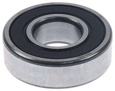 Spril Ball Reading Type 6204-2RS Axel Ø 20mm UT Ø 47mm B 14mm Rill Ball Bearing With Packs Discs