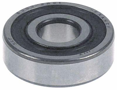 Spril Ball Reading Type 6303-2RS Axle Ø 17mm UT Ø 47mm B 14mm Rill Ball Bearing With Packs Discs