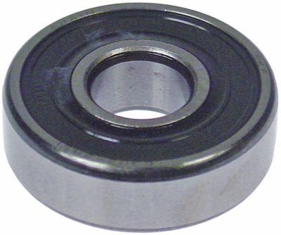 Spril Ball Reading Type 6302-2RS Axel Ø 15mm UT Ø 42mm B 13mm Rill Ball Bearing With Packs Discs