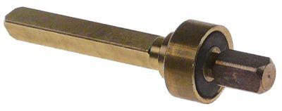 Ventil mässing ut Ø 16mm l 61mm axel triangulär