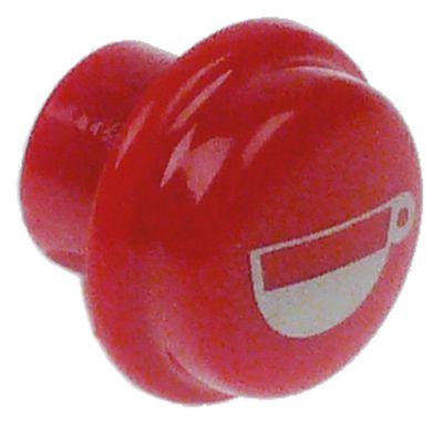 Nyckelplast Ø 17mm röd 1 kopp liten runda Sanremo
