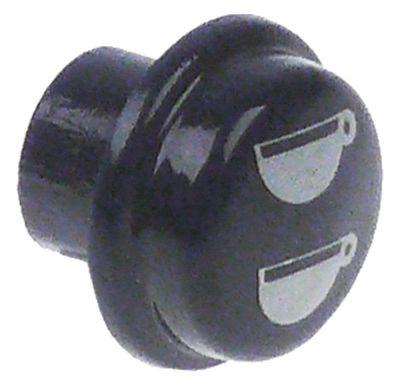 Knapp Plast ø 17mm blå 2 koppar, stora rund