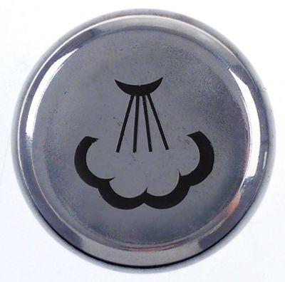 Symbol Ånga ø 50mm förkromad till ångkran