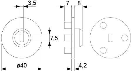 Koppling Ø 40mm till FAEMA till Axis 3.5x7.5