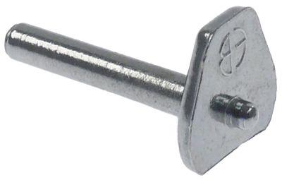 Tryckstift L 36mm B 18mm för inställning av ringaxel Ø 5 mm axellängd 30mm