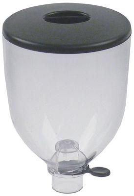 Kaffebönbehållare komplett med täckning och trattmagnet Ø 187mm h 255mm