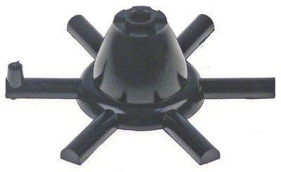 Star Ø 107mm H 39mm Hole Ø 8mm IP Upside