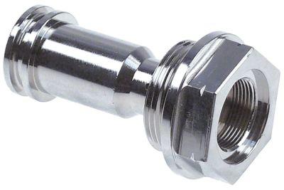 Munstyckshållare tråd M28X1.5 Mässing Chromed L 62mm IG M18X1