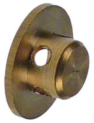Stråregulering Messing ID Ø 6mm H 6mm D1 Ø 8mm D2 Ø 15mm