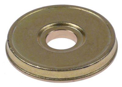 Vatten distribuerar mässing Ø 56/58 mm h 10 mm hål Ø 16mm 1 hål