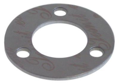 Förpackningsfiber LA 60mm D1 Ø 46mm D2 Ø 93mm Materialstyrka 35 mm hål Ø 10 mm 3 hål