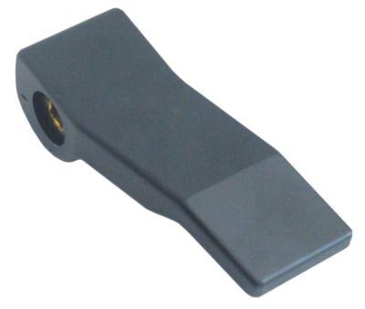 Hantera plast svart axel 6.5x6,5mm