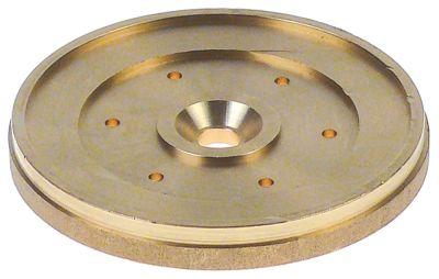 Vatten distribuerar mässing Ø 572mm h 77mm hål Ø 2mm äldre utförande fästning Ø 55mm 6 hål