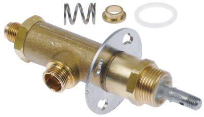 Steam Cock Brass Swing Arm Input 1/4 