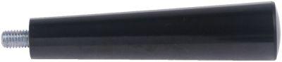 Cylindergrepptråd M8X1.25 Plast Ø 25mm svart L 105mm tråd L 12mm