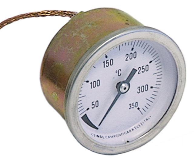 Termometer Capillary Tube 1450mm Känsla Ø 65mm Installation Ø 52mm T.Maks. 350 ° C Känn dig l 22mm