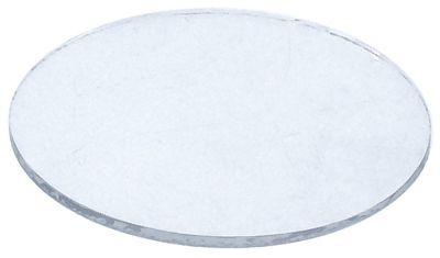 Glasfönster Ø 58 mm tjocklek 2mm