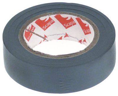 Isolas Tape PVC Temp. -10 till 105 ° CW 15mm l 10m grå VDE accepterad