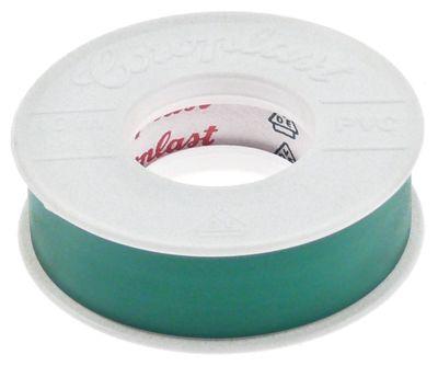 Isolas Tape PVC Temp. -10 till 105 ° CW 15mm l 10m grön VDE -godkänd