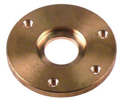 Modflange mässing ut Ø 60mm Materialstyrka 58mm för fläktmotor Inner-Ø 1 273mm