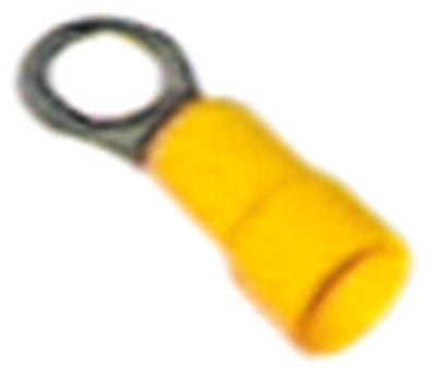 Kabelsko O Ø5,3 mm. 6,0mm²100 STK. PVC Gul T.Max. 75 ° C