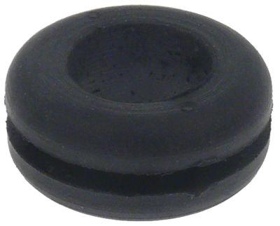 Kabelgenomföringspip neopreen ID ø 9mm YD ø 16mm