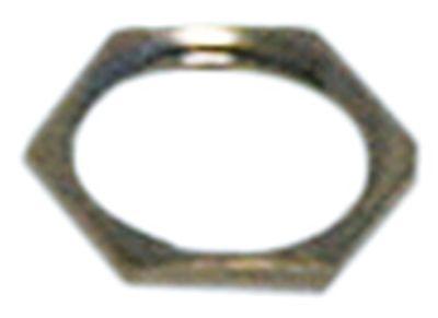 Mutter Gänga PG11 Mässing, förnicklad SW 21