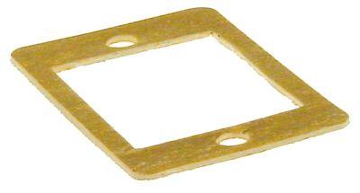 Förpackning L 76mm B 50mm Materialstyrka 2mm hål Ø 6mm för uppvärmningselement jämför nr. 53840