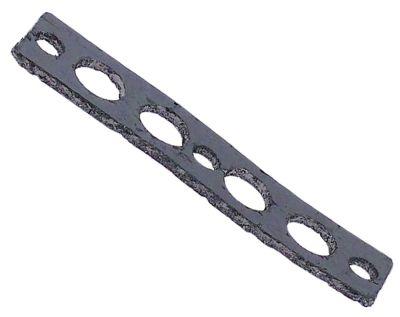 Förpackningsgrafit D1 Ø 12mm D2 Ø 7mm L 100mm B 22mm Materialstyrka 2mm till värmeelement