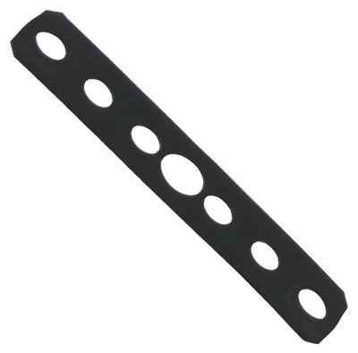 Förpackningsgrafit L 100mm B 22mm Materialstyrka 1 mm till uppvärmning 7 hål
