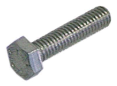 Hexagon skruv DIN 933 / ISO 4017 Tråd M4 CNS SW 7 Tråd L 10mm VPE 20 st.