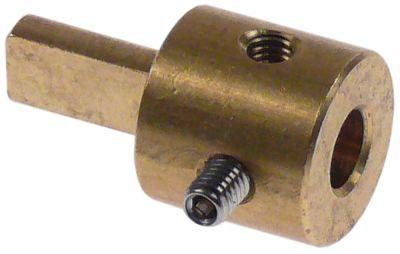 Axelförlängning Gänga M4 Mässing ø 16mm L 30mm