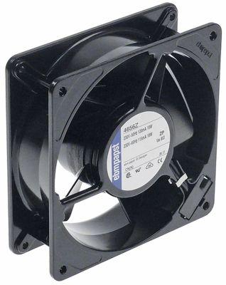 Axial Ventilator 230VAC 18W L 119mm B 119mm H 38mm HyresballejeansLutning Flat Sticks 2,8 mm Met