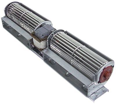 Tvärgående flödesventilator 44W 230V Motor Center Roller Ø 60mm Roller L 2x180mm