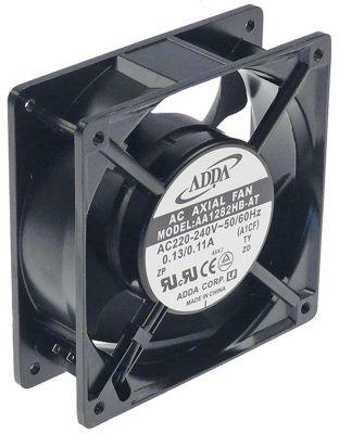Axial Ventilator 230VAC 23/20W L 119mm B 119mm H 38mm hyreskuluthyrningsanslutning Flat Sticks 2,8 mm