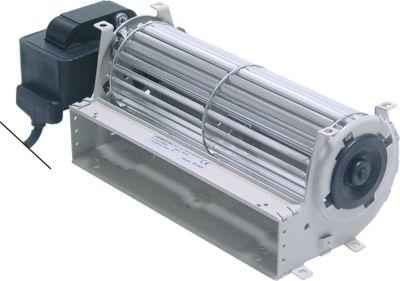 Tvärgående flödesfläkt 28W 230V MOTOR HÖGER ROLL Ø 60MM ROLLER L 180mm -30 till +100 ° C