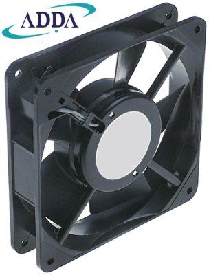 Axial Ventilator 230VAC 19/18W L 119mm B 119mm H 25mm hyreskuluthyrningsanslutning Flat Sticks 2,8 mm