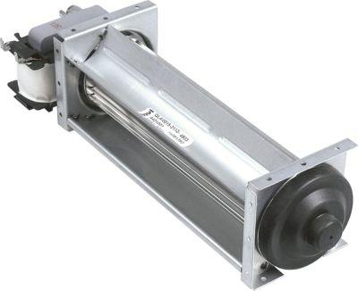 Tvärgående flödesfläkt 14W 230V Motor Höger rull Ø 40mm Roller L 150mm 0 till +60 ° C