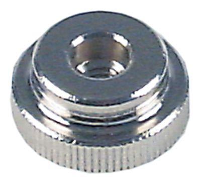 Räfflad mutter Gänga M6L IG ø 20mm