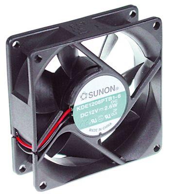 Axial Ventilator 12VDC L 80mm B 80mm H 25mm